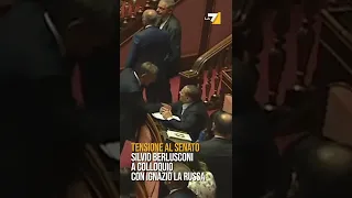 "Vaffancu*o!", Berlusconi infuriato al Senato con Ignazio La Russa