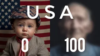 0-100 years BOYS in the USA (AI generated)