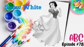 Let's draw and color Snow White together