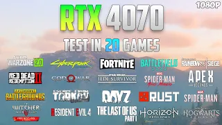 RTX 4070 Test in 20 Games - 1080p