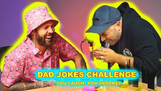 Dad Jokes Challenge ft Troy Candy. (You Laugh You Snorkel)