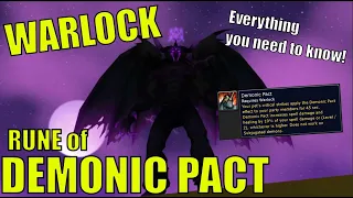 Warlock RUNE of DEMONIC PACT (All Races) | WoW Classic Season of Discovery