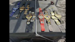 My wrestling championship belt collection