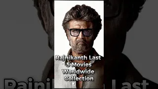 Rajinikanth Last 5 Movies Box Office Collection🥵🔥| #YtShorts #Bollywood #Rajnikanth #Jailer