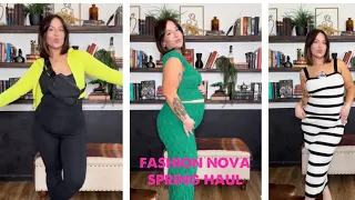 HUGE SPRING FASHION NOVA HAUL!!!! Curvy/Pregnant Fashion 2024!!!