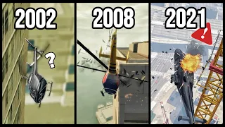 What Happens if Helicopters Blades Hit A Building in GTA Games? 🚁