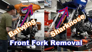 How To Remove The Forks On A Harley-Davidson Touring Motorcycle