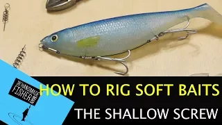 Rigging Soft Plastic Lures, Making the shallow corkscrew rig