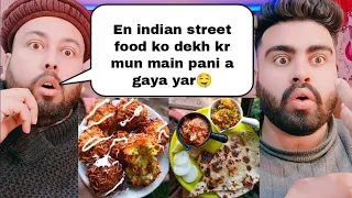 Indian Yummy Satisfying Street Food Compilation 😍| Pakistani Reaction