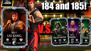 MK 11 Liu Kang VS 184 and 185! FATAL Action Movie Tower DOMINATED by MK 11 Team!