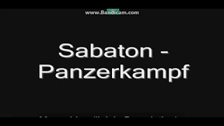 Sabaton-Panzerkampf Karaoke