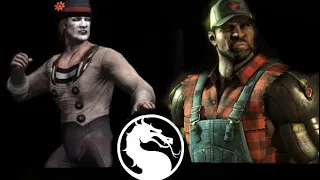 Ninja Mime Jhonny cage VS Farmer JAX Mortal kombat X gameplay