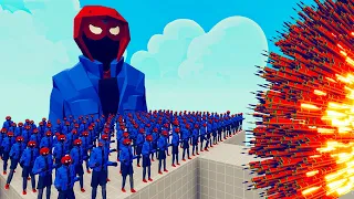 100x SPIDER MAN + 1x GIANT vs 1x EVERY GOD   Totally Accurate Battle Simulator TABS