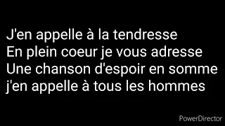 J'en appelle à la tendresse par Michèle Torr avec les paroles