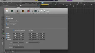 LOGIC PRO X (METRONOME SETTINGS) TUTORIAL #1