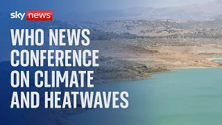 World Health Organisation news conference on heatwaves