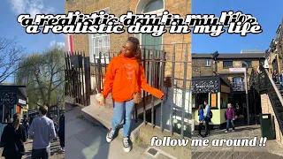 a *very realistic* day in my life || online school, exercise, camden market, getting braids....