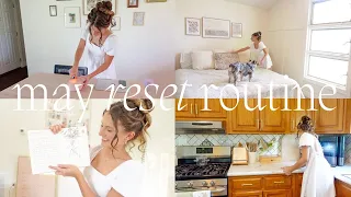 may reset routine! clean, organize, & plan with me! *monthly reset*
