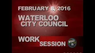 Waterloo City Council Meeting - February 8, 2016