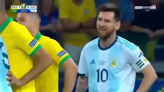 ملخص مباراة البرازيل ضد الأرجنتين 2 0 ميـسي يـودع الكوبـا عصام الشوالي