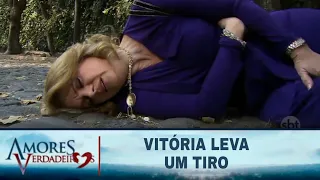 Amores Verdadeiros - Vitoria leva um tiro