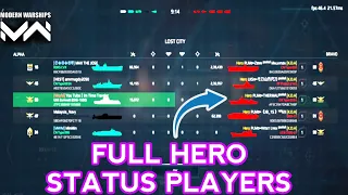 full hero tittle players in my match 😂😂 | modern warships