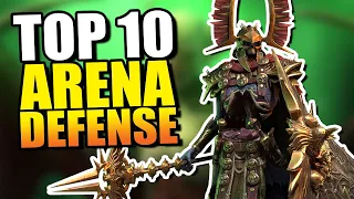 TOP 10 ARENA DEFENSE CHAMPIONS! | Raid: Shadow Legends