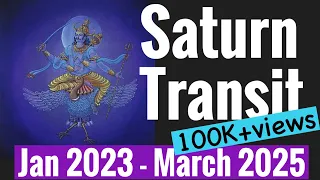 Saturn Transit AQUARIUS Jan 2023- March 2025 EVERYTHING CHANGES! All SIGNS (Vedic Astrology)