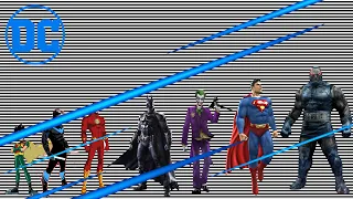 DC Characters Size Comparison *UPDATED*