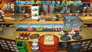 Cooking Fever ( Sushi restaurant level 6 to 10) 3Star ⭐⭐⭐