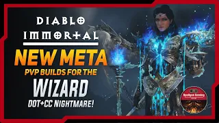 NEW META - PVP Builds For The Wizard - DOT+CC Nightmare - Diablo Immortal