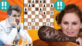 2848 Elo chess game | Judit Polgar vs Magnus Carlsen