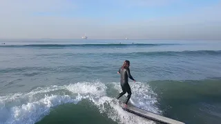 Huntington Cliffs Surfing 12-22-21 Drone view