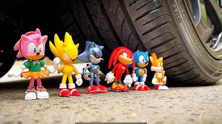 Experiment: CAR vs SONIC THE HEDGEHOG HD (2020) | All Sonic Characters In Real Life