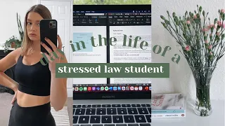 LAW SCHOOL VLOG - day in the life of a stressed law student
