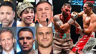 FIGHTERS & CELEBS REACT TO DAVID BENAVIDEZ BEATING CALEB PLANT & SQUASHING BEEF FOR ONCE AND FOR ALL