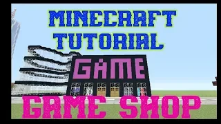 Minecraft Tutorial: How To Build A Game Shop  (CITY TUTORIAL 2019)