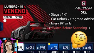 Lamborghini Veneno (SE Stage 1-7) / Should you invest? 😬 - Asphalt 9 Legends - Nintendo Switch