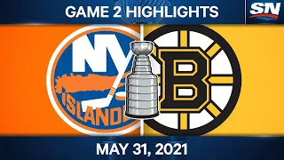 NHL Game Highlights | Islanders vs. Bruins, Game 2 - May 31, 2021