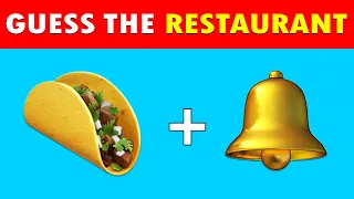 Guess the Fast Food Restaurant by Emoji? 🍔 Fast Food Emoji Quiz