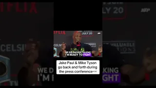 Jake Paul and Mike Tyson press conference  last night