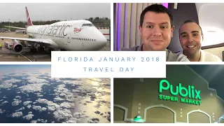 Walt Disney World & Florida Vlog - January 2018 - Day 1 - Travel Day - Virgin Atlantic to Orlando