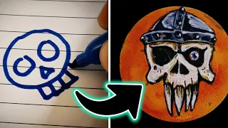 How to paint Freehand Skulls for Warhammer