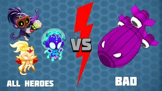 All max level heroes vs BAD in BTD6