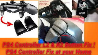 Sony PS4 Controller L2 Fix #How to Fix broken R2 + L2 Button on ps4  Controller button replacement