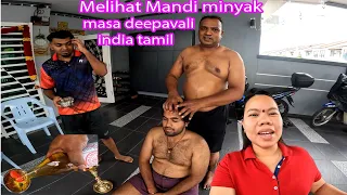 Melihat ritual mandi minyak masa Deepavali india tamil di malaysia||Daily vlog