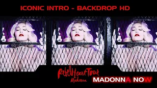 MADONNA - ICONIC INTRO - REBEL HEART TOUR BACKDROP HD - AAC AUDIO - RAW