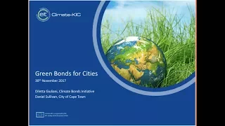 Green Bonds for Cities & City of Cape Town's first green bond