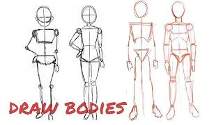 how to draw body with simple anatomy |drawing tutorial|part1