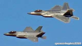 2021 F-35A Lightning II Demo + F-22 & F-35 Heritage Flight